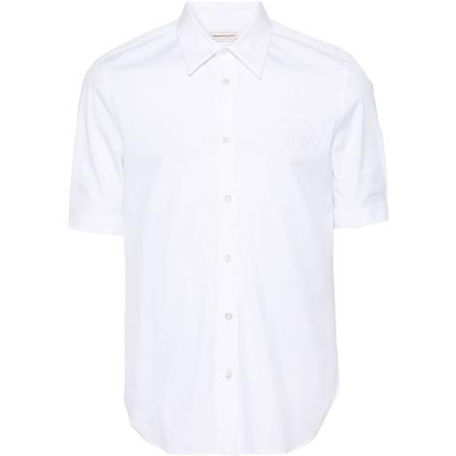 Alexander McQueen camicia con ricamo - bianco