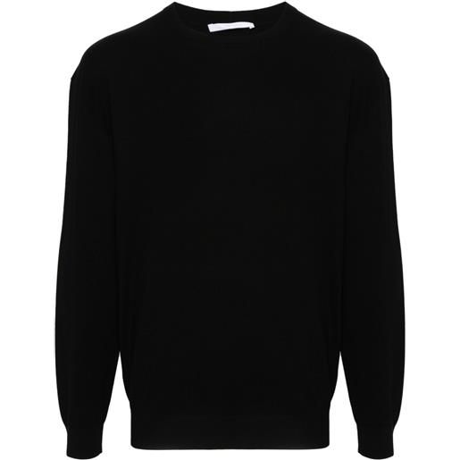 Helmut Lang maglione con logo goffrato - nero