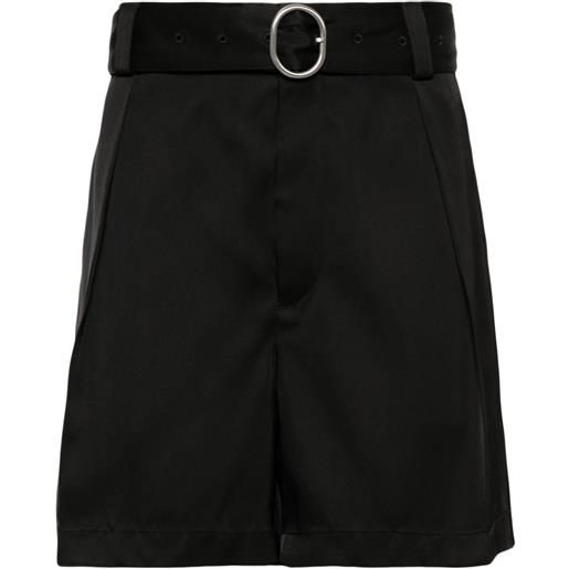 Jil Sander bermuda con cintura - nero