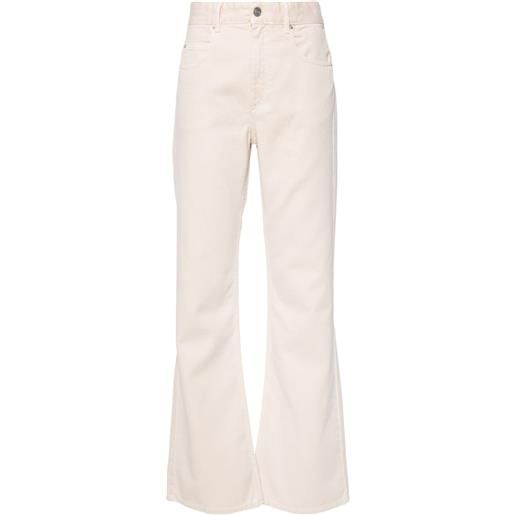 ISABEL MARANT jeans belvira svasati a vita alta - toni neutri