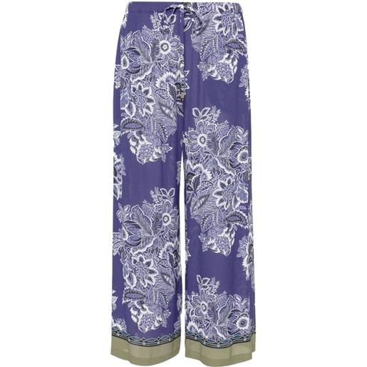 ETRO pantaloni a fiori - blu