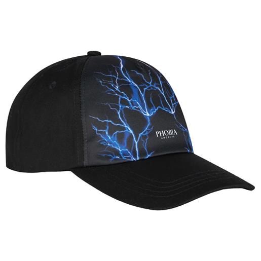 PHOBIA ARCHIVE black cap with blue lightning