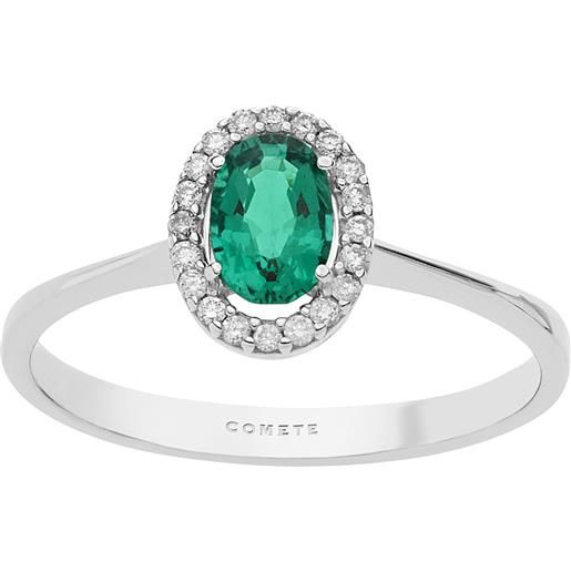 Comete anello diamante, smeraldo gioiello donna Comete storia di luce anb 2358