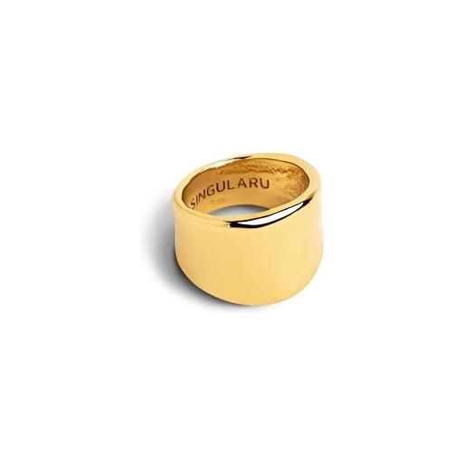 SINGULARU - anello my ocean - anello in ottone placcato oro 18 kt - gioielli da donna - made in europe - misura 50-58 - varie misure e finiture - taglia 58
