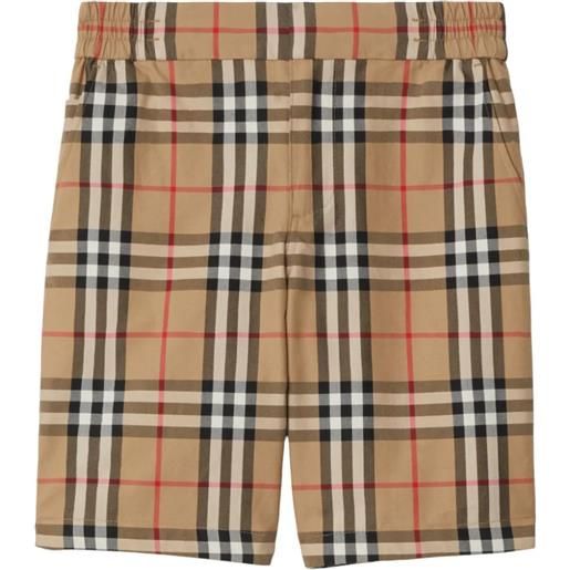 BURBERRY KIDS check shorts
