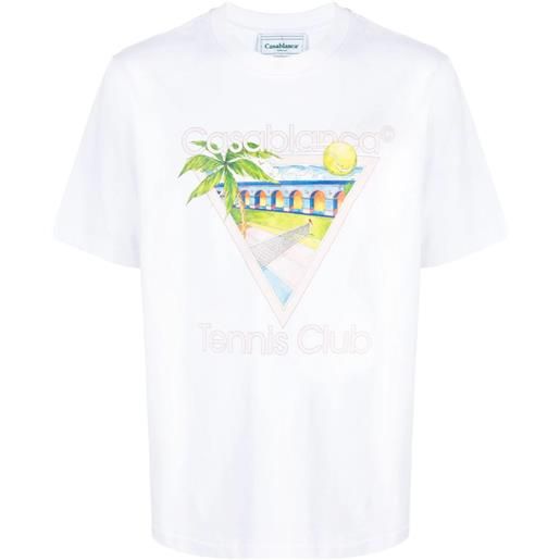 CASABLANCA tennis club icon t-shirt