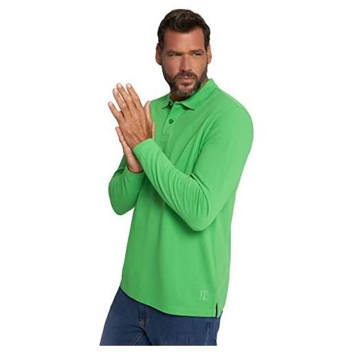 JP 1880 maglia basic in piqué con maniche lunghe e colletto polo, fino alla tg. 8xl verde mela 3xl 799230430-3xl