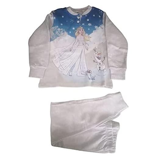 Sabor pigiama bambina invernale frozen pigiama in caldo cotone (6306 grigio chiaro, 6 anni)