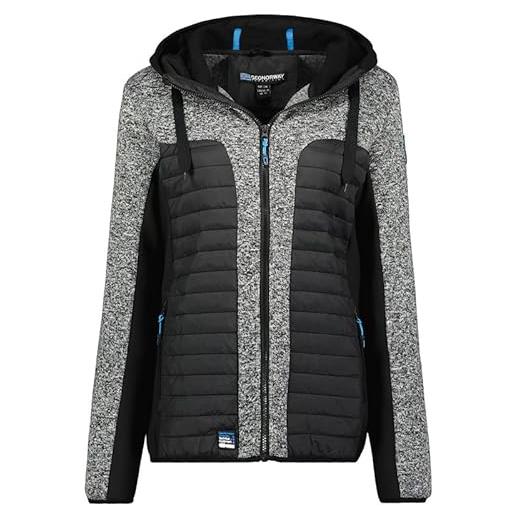 Geographical Norway taqueuse lady - giacca in pile donna con zip - abbigliamento caldo comodo - felpa maniche lunghe resistente - maglione invernale ideale autunno inverno (blu marino l)