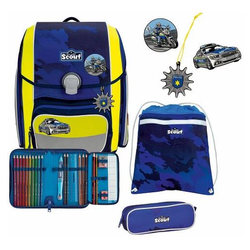 Scout genius set di borse per la scuola 4 pezzi giallo
