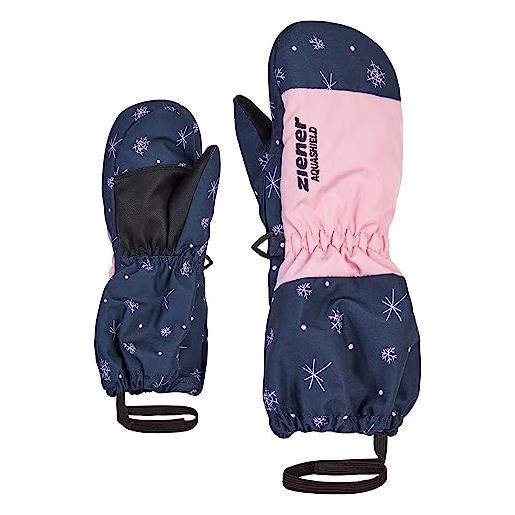 Ziener guanti da sci per bambini levi/sport invernali | impermeabili, traspiranti, stampa crystal 104
