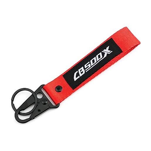 SKEPPY per honda cb500x cnc key cover shell case cap protezione portachiavi portachiavi portachiavi accessori moto ( colore: keychain red , misurare: 1 )