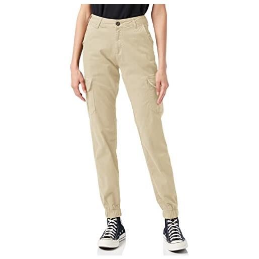 Urban Classics high waist cargo jogging pants pantaloni, toffee, xl donna