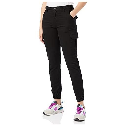 Urban Classics high waist cargo jogging pants pantaloni, toffee, xl donna