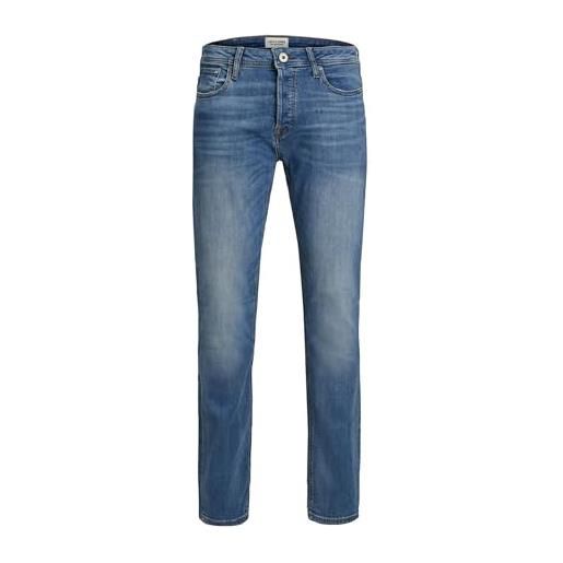 EGOMAXX jack & jones men jeans tim jj original straight legs slim fit flat front, colore: blu-2, taglia pantalone: 34w / 30l