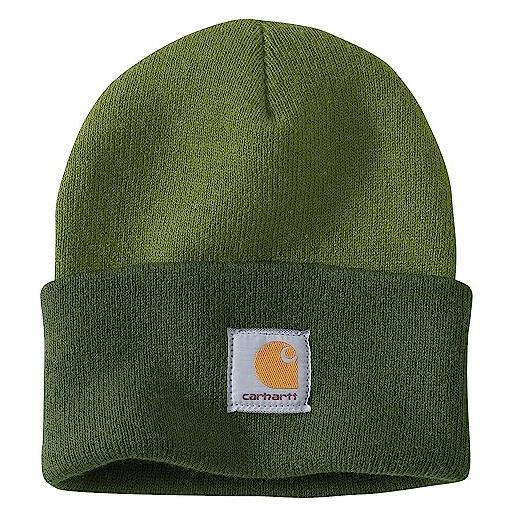 Carhartt berretto bicolore con risvolto lavorato a maglia da uomo, cammeo marrone, taglia unica
