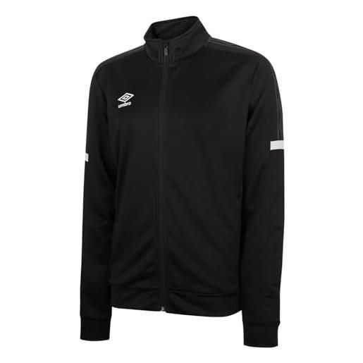 Umbro track jacket tuta sportiva, nero (black/white 090), medium uomo