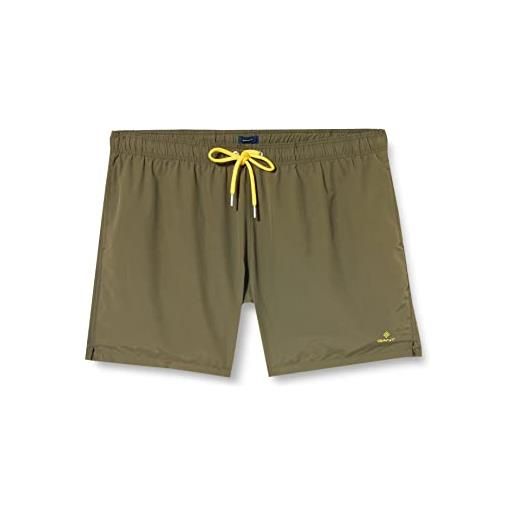 GANT cf swim shorts, pantaloncini uomo, verde ( racing green ), 3xl