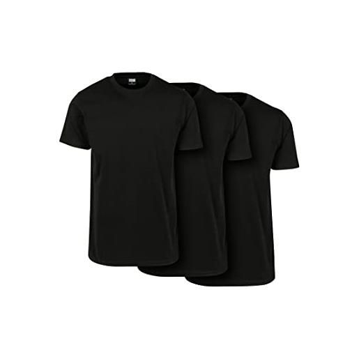 Urban Classics organic basic tee confezione da 23 t-shirt, nero + bianco, 3xl (pacco da 2) uomo