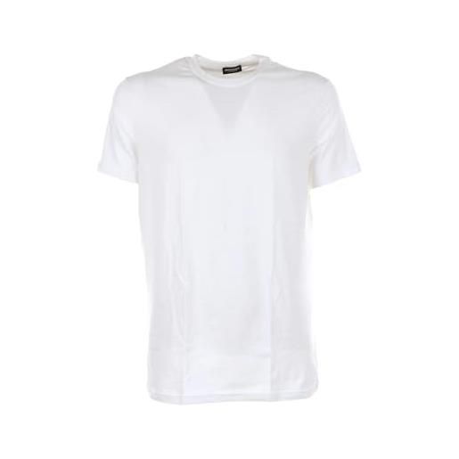 DSQUARED2 t-shirt uomo bianco basic tee