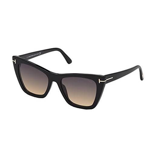 Tom Ford occhiali da sole poppy-02 ft 0846 shiny black/dark grey shaded 53/18/140 unisex