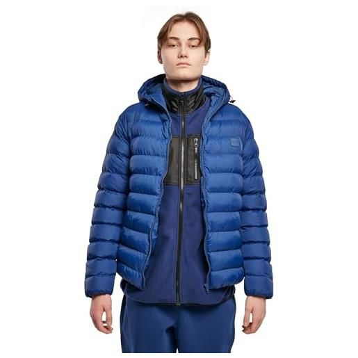Urban Classics giacca invernale da uomo con cappuccio, calda e trapuntata, piumino adatto anche alle mezze stagioni colore: bark, taglia: 4xl