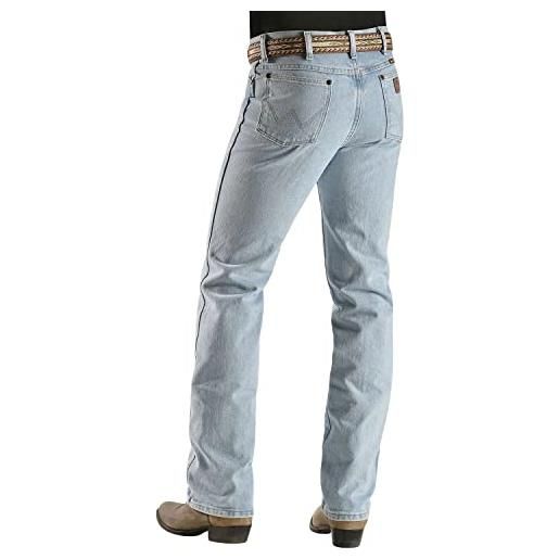 Wrangler jeans da uomo taglio cowboy slim fit, blu, 28w x 36l