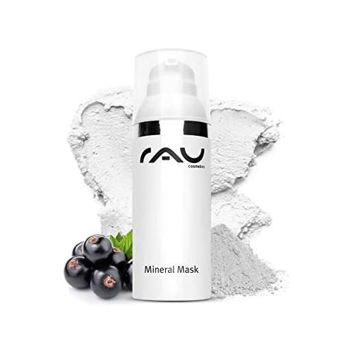 RAU Cosmetics rau mineral mask (50 ml) - maschera viso con argilla curativa per impurità, acne, irritazioni e brufoli