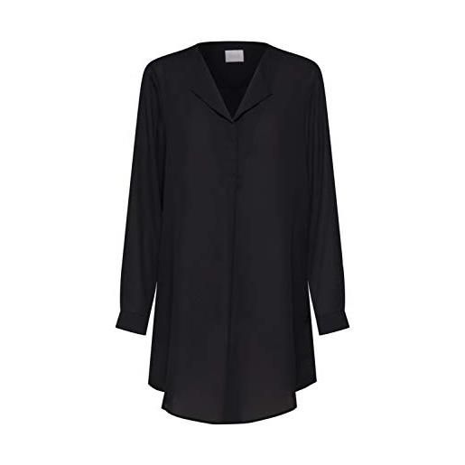 Vila clothes vilucy l/s tunic noos, camicia donna, nero (black black), 42 (taglia produttore: 36)