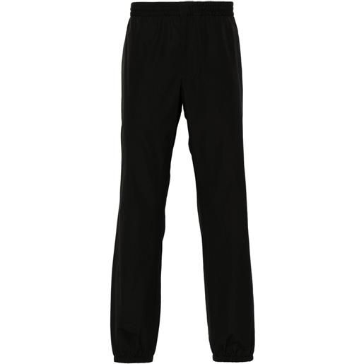 Prada pantaloni sportivi con vita elasticizzata - nero