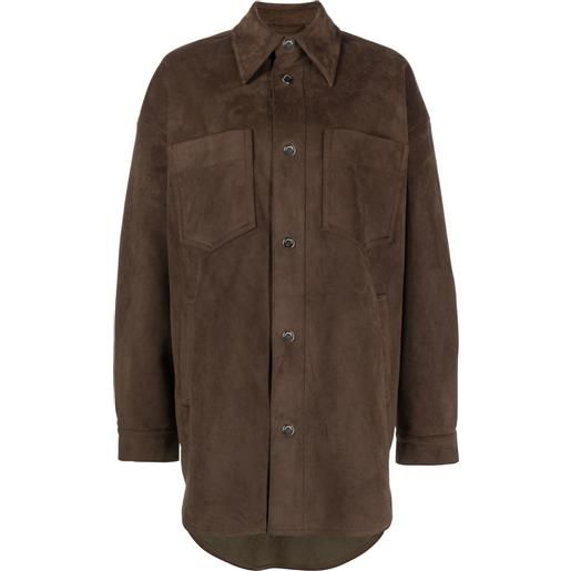 Nanushka giacca-camicia - marrone