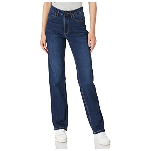 Wrangler straight jeans, blu (airblue), 32w / 34l donna
