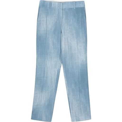 Ermanno Scervino pantaloni sartoriali con pieghe - blu