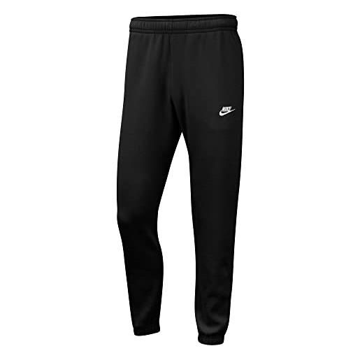 Nike m nsw club pant cf bb pantaloni sportivi, black/black/(white), 3xl uomo