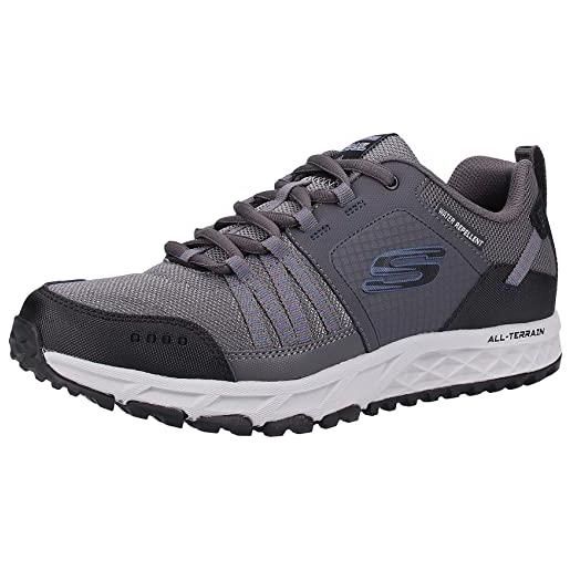 Skechers escape plan, scarpe da escursionismo uomo, grigio charcoal black, 45 eu