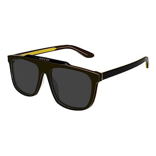 Gucci occhiali da sole gg1039s black/grey 58/16/145 uomo