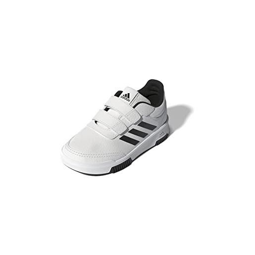 adidas tensaur hook and loop shoes, sneakers unisex-bimbi 0-24, ftwr white core black core black, 25.5 eu