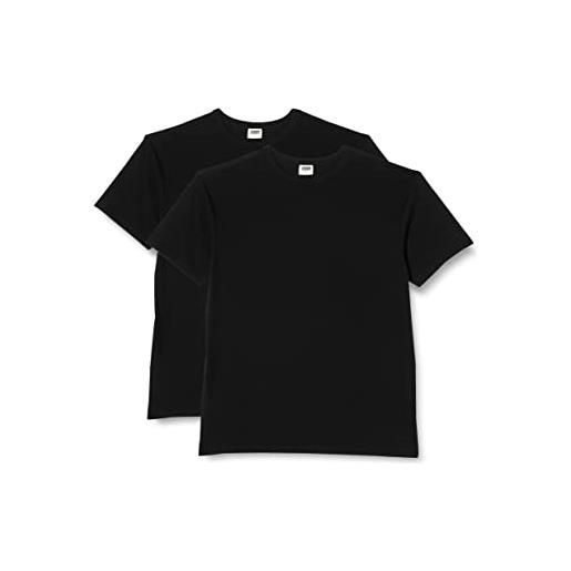 Urban Classics organic basic tee confezione da 13 t-shirt, nero e nero, xxxxxl (pacco da 2) uomo
