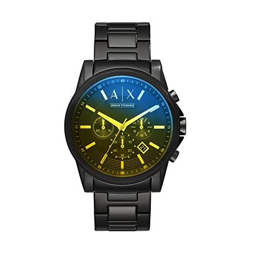 Armani Exchange orologio cronografo quarzo uomo con cinturino in acciaio inox ax2513