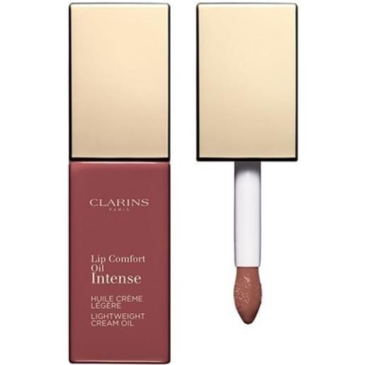 Clarins lip comfort oil intense, 7 ml -01 intense nude olio labbra