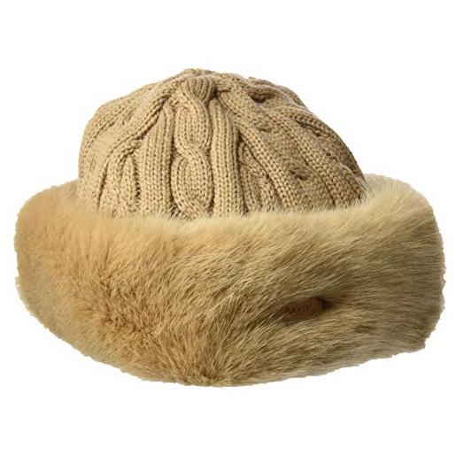 Barts fur cable bandhat berretto invernale, light brown, uni unisex-adulto