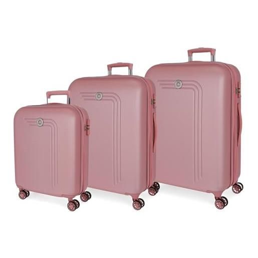 MOVOM riga - set valigia, taglia unica, rosa, taglia unica, set valigia