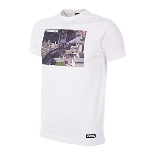 COPA homes of football swansea city t-shirt, girocollo uomo, bianco, xxl
