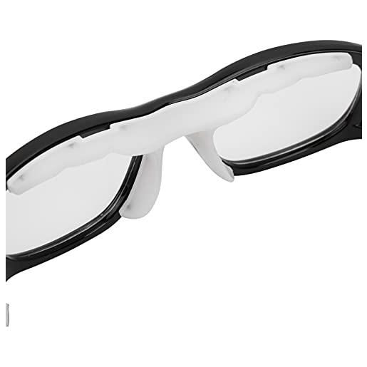 Jinyi occhiali sportivi per bambini, occhiali per bambini occhiali a tenuta regolabile da 5 a 15 anni per basket, calcio, hockey e altri sport(black)