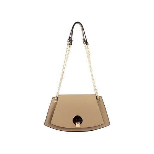 dulcey, borsa a tracolla in pelle donna, beige