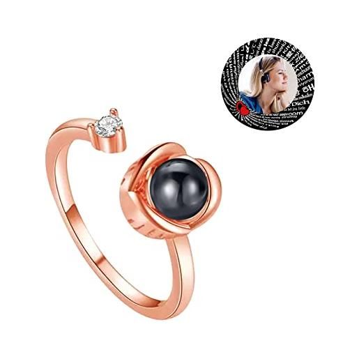 Anello con 100 fashion lingue ti amo