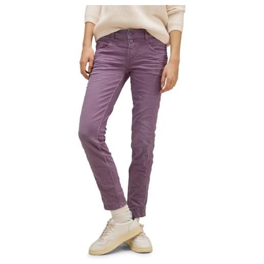 Street One a376956 jeans casual, dark dull lilac washed, 30w x 30l donna