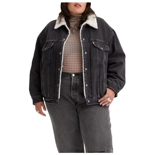 Levi's plus size 90s sherpa trucker, jacket donna, are you afraid of the dark, xl