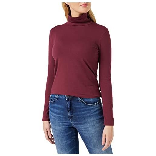 People Tree laila roll neck top superiore, burgundy, 12 donna