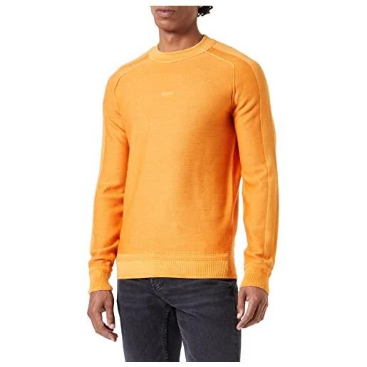 BOSS koblado knitted_sweater, arancione open, m uomo